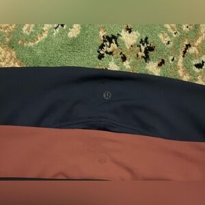 Lululemon High-Rise Leggings Bundle | Black & Burgundy | Size 14 | 2 Pairs